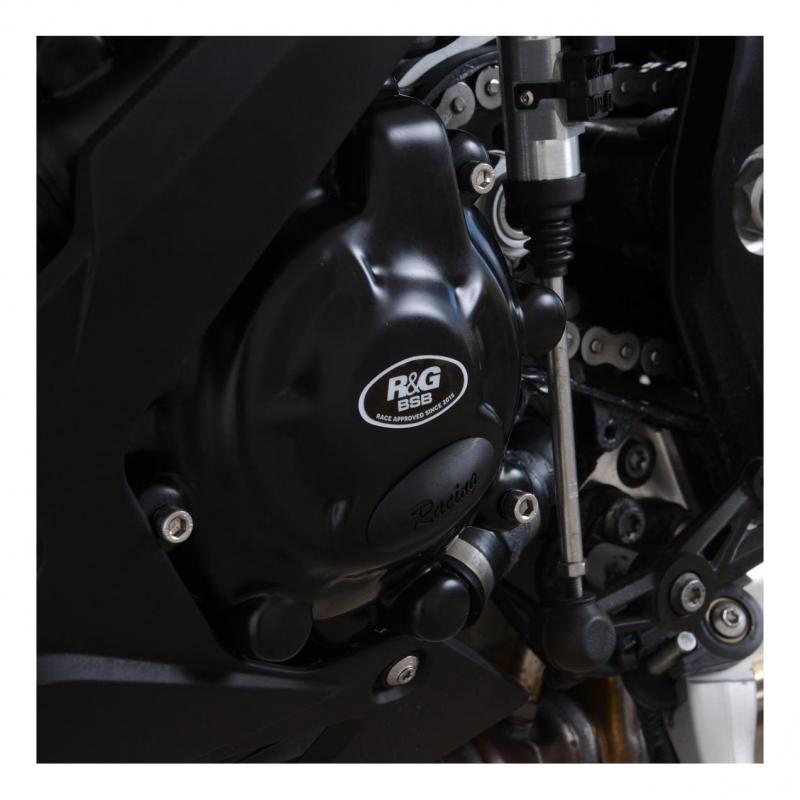 Couvre carter gauche (alternateur) R&G Racing noir Race Serie BMW S 10