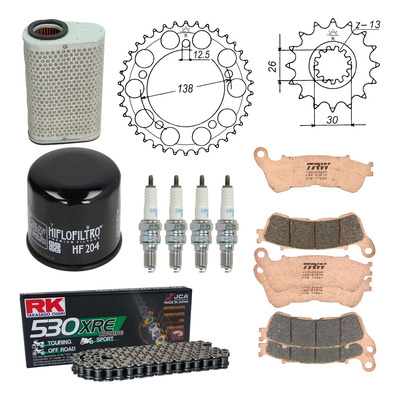 Kit entretien NF Prokit premium Honda CBF 1000 2011