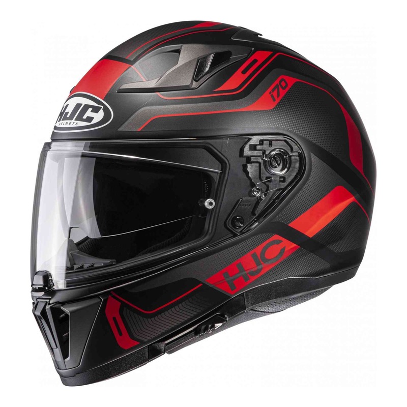 Casque intégral HJC i70 Lonex MC1SF noir/rouge/gris mat