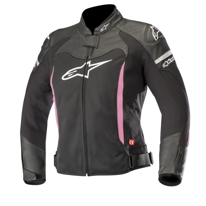 Blouson cuir/textile femme Alpinestars Stella SP X Air noir/fushia- 40