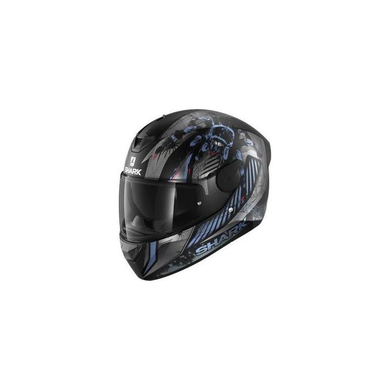 Casque intégral Shark D-Skwal 2 Atraxx noir/anthracite/bleu mat- XS