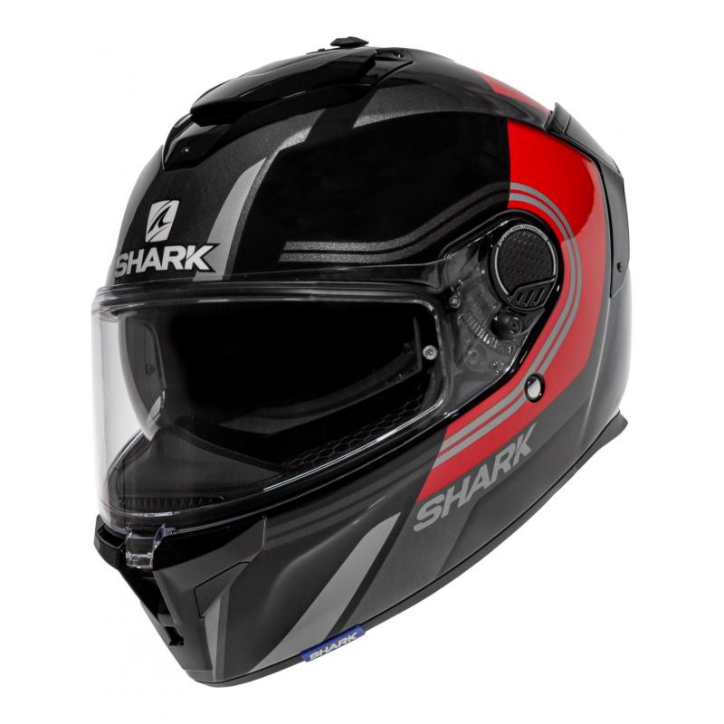 Casque intégral Shark Spartan GT Tracker noir/rouge/argent- M