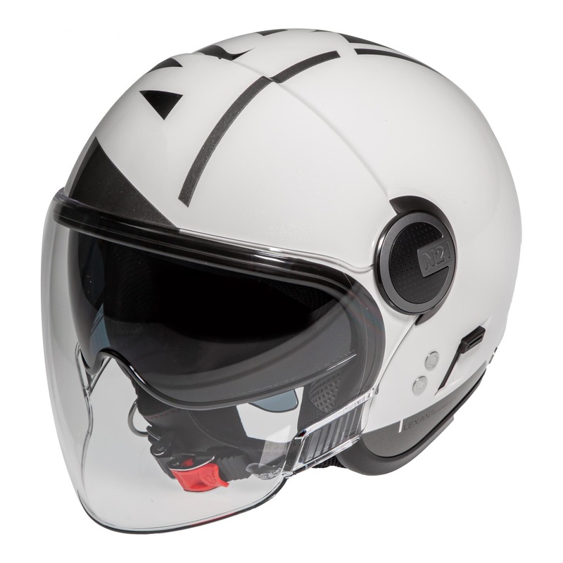 Casque jet Nolan N21 Visor Avant-Garde Métal blanc- 2XS