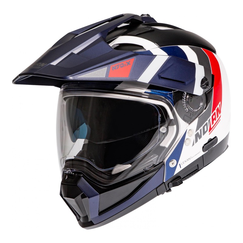 Casque trail transformable Nolan N70-2 X Decurio N-Com Métal France b