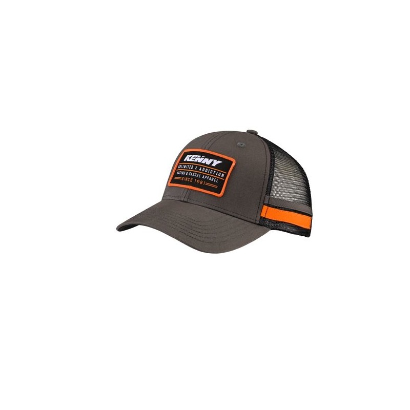 Casquette Kenny Racing gris/orange fluo