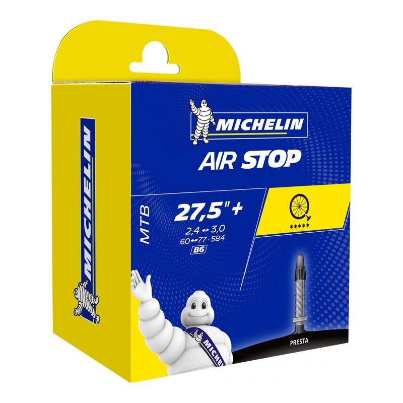 Chambre à air vélo Michelin Air Stop 27,5 x 2,20/2,80 B6 Presta 40mm