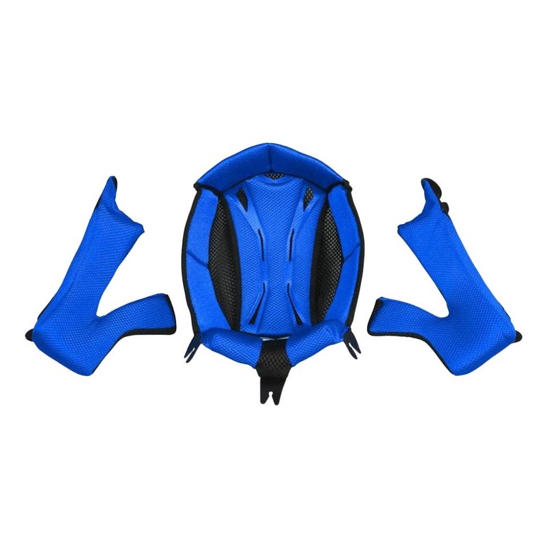 Coiffe et mousses de joues Ufo pour casque Quiver bleu- XS