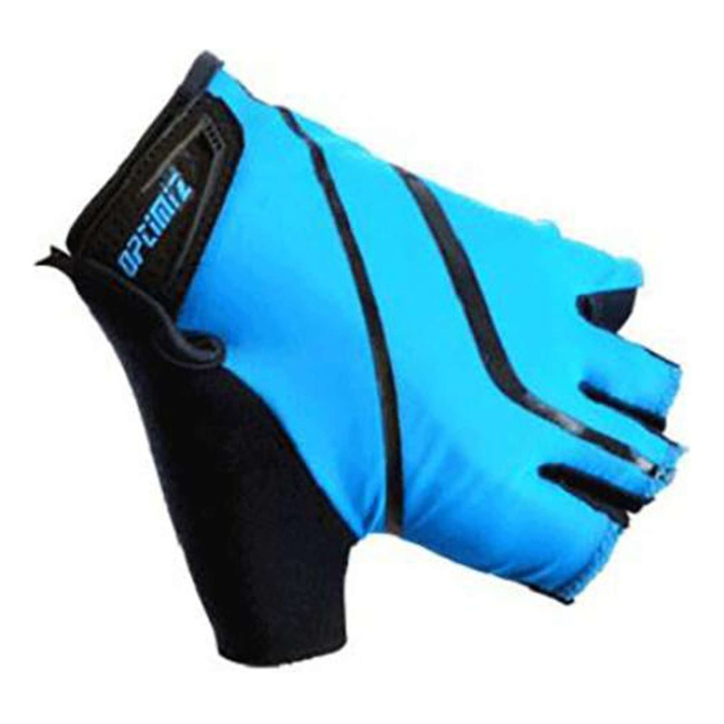 Gants Court Vélo Enfant Optimiz Ride Bleu et Noir