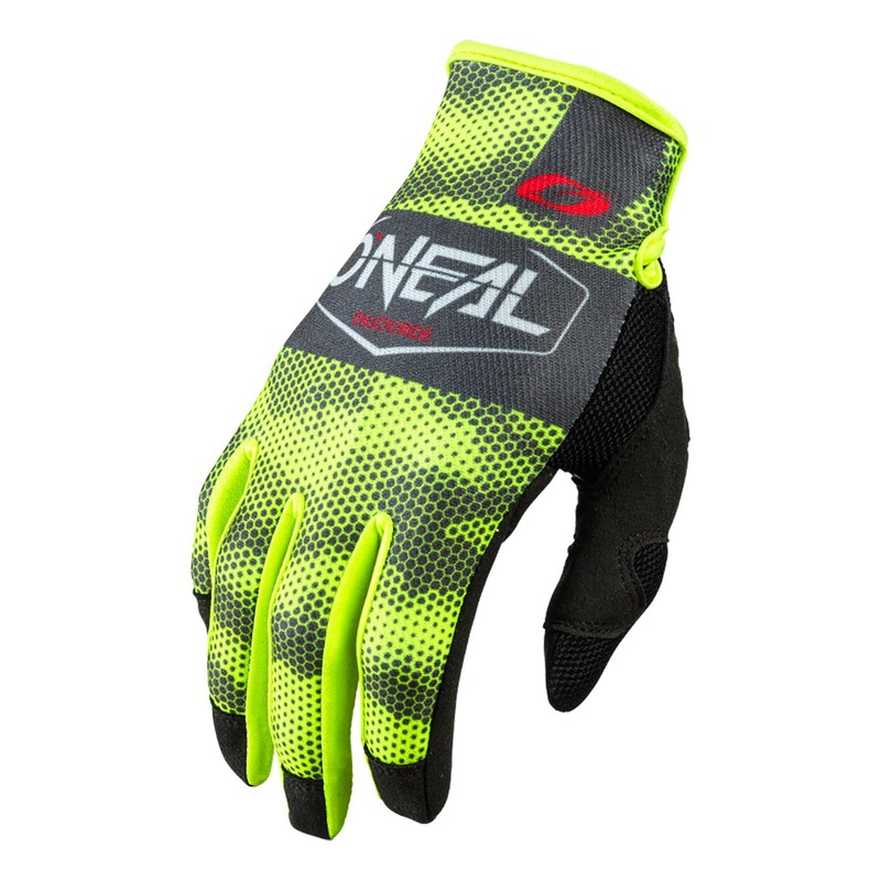 Gants cross O'Neal Mayhem Covert charcoal/jaune fluo- S
