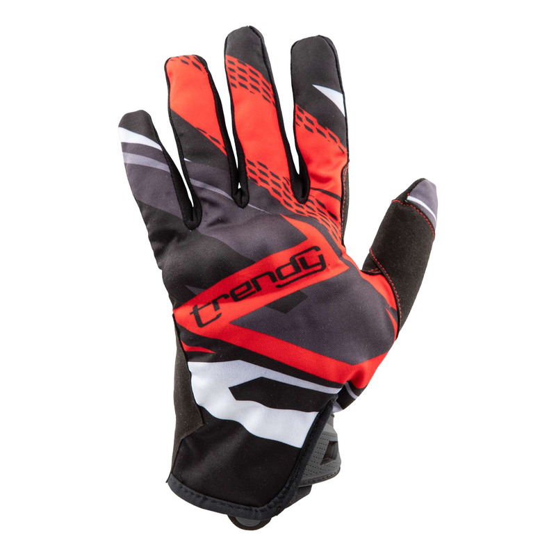 Gants textile Trendy GT134 Burgos noir/rouge