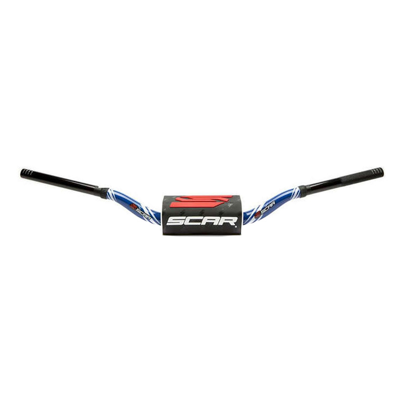 Guidon SCAR MX O2 Graphic Color Mini 65/85 Bas Ø28,6mm Bleu/Noir