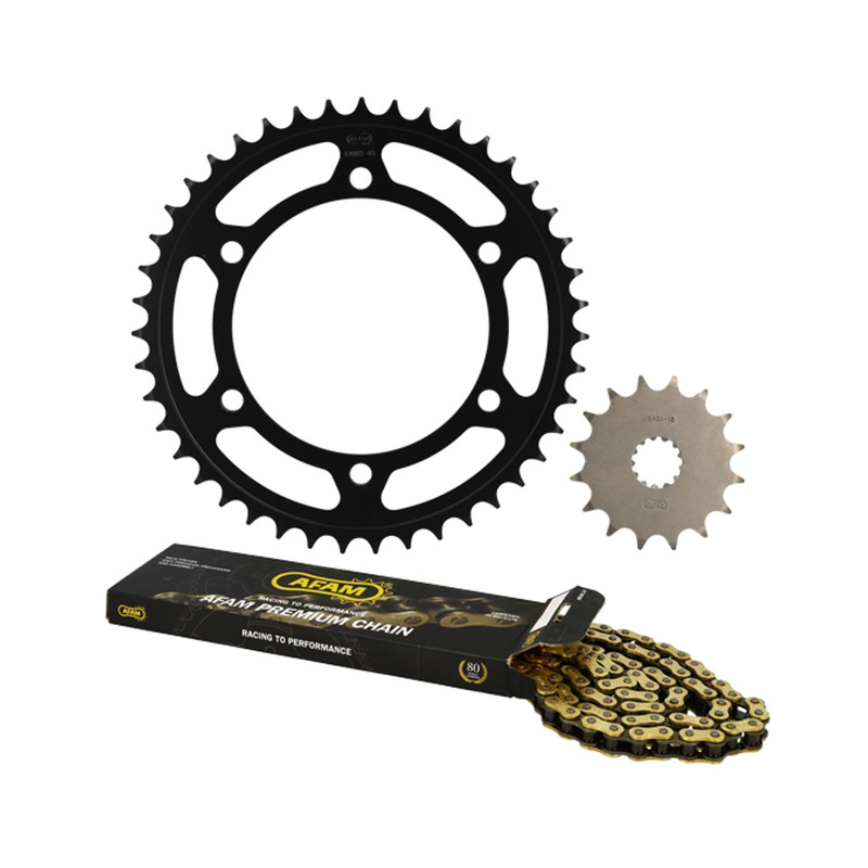 Kit chaîne Afam 16x43 Yamaha TDM 850 4TX4 1999-01