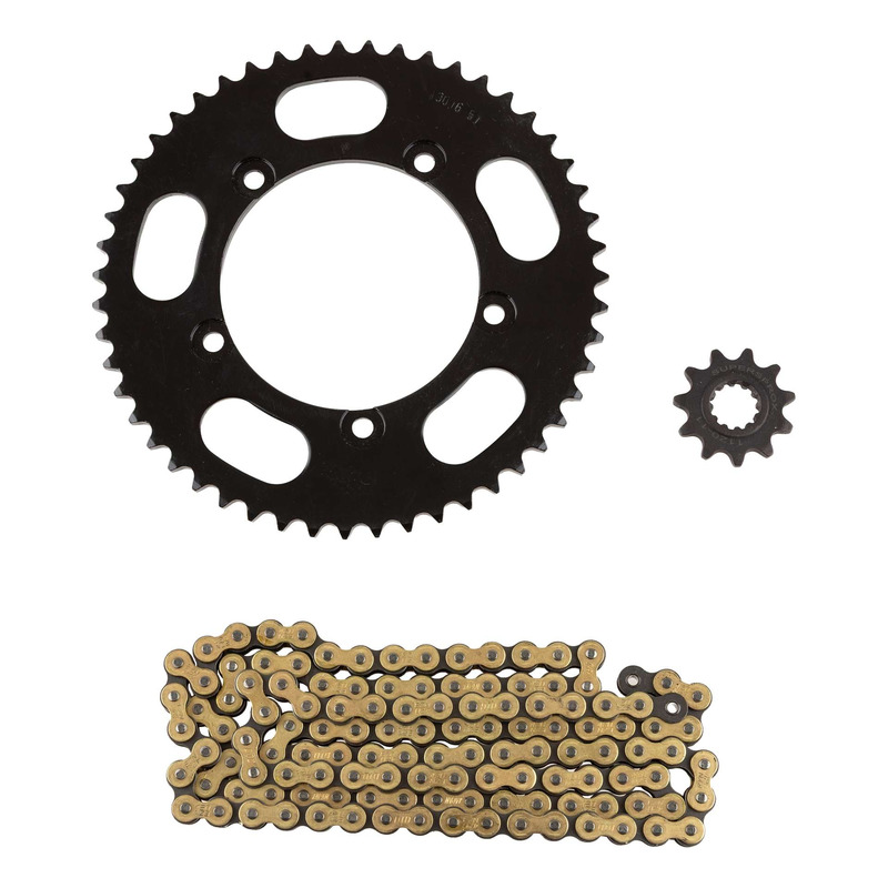 Kit chaÃÂ®ne DID type TT attache rapide pour Aprilia 50 MX 03-05