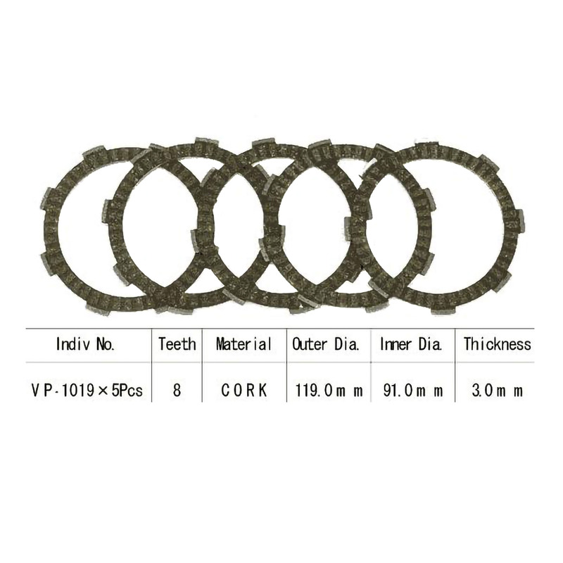 Kit disques d'embrayage garnis Kyoto Honda CR 80 R 84-02