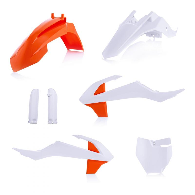 Kit plastique complet Acerbis KTM 65 SX 19-20 blanc2/orange2 (couleur origine 20)