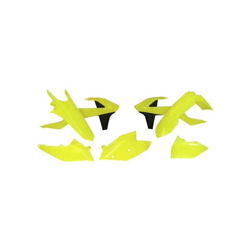 Kit plastique RTech KTM 250 EXC-F 17-19 jaune fluo