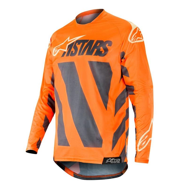 Maillot cross Alpinestars Racer Braap anthracite/orange fluo/sand- L