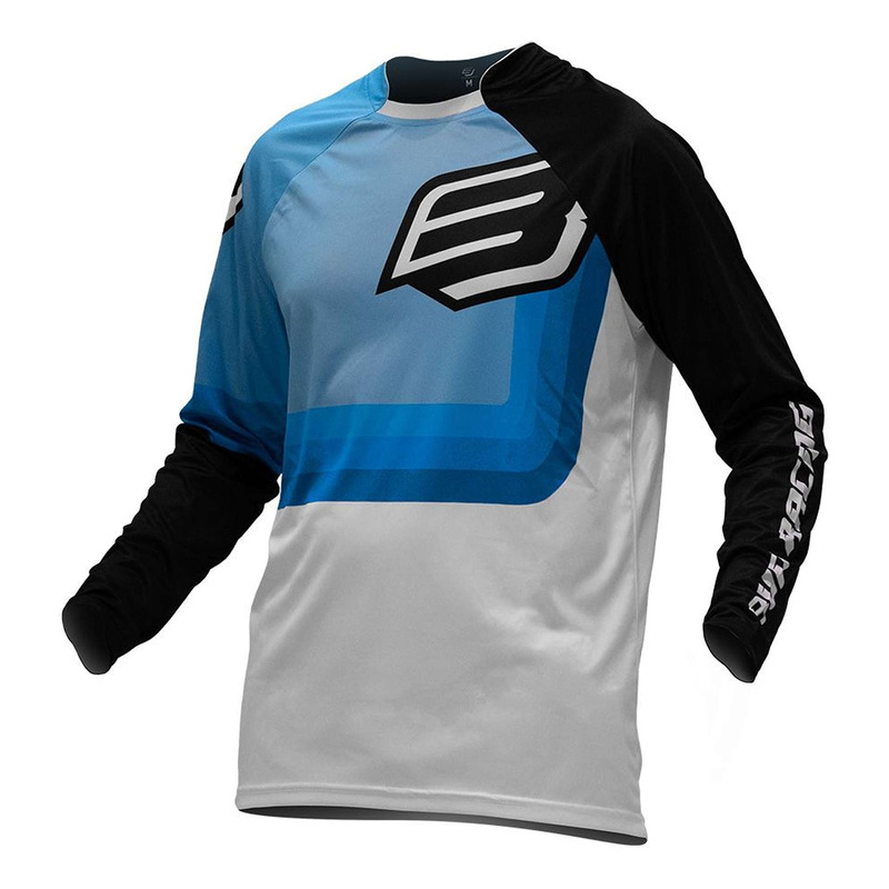 Maillot cross Bud Racing 95’ Evo bleu ciel/noir/blanc