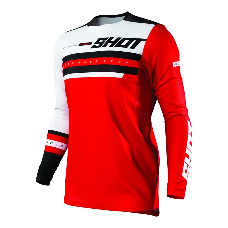 Maillot cross Shot Contact Shining rouge- S