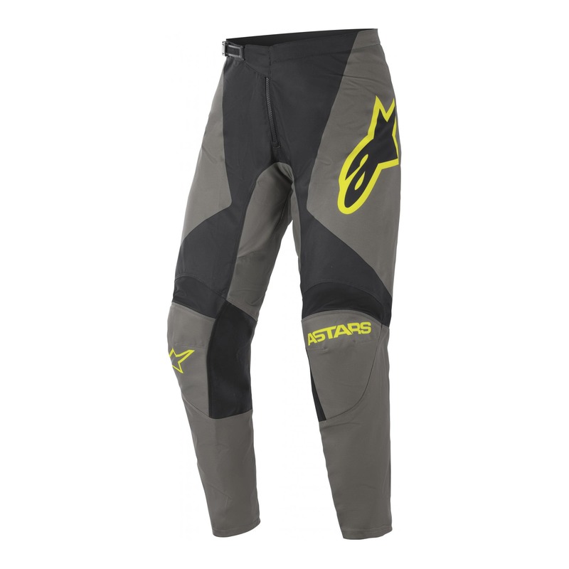 Pantalon cross Alpinestars Fluid Speed gris foncé/jaune fluo- US-30