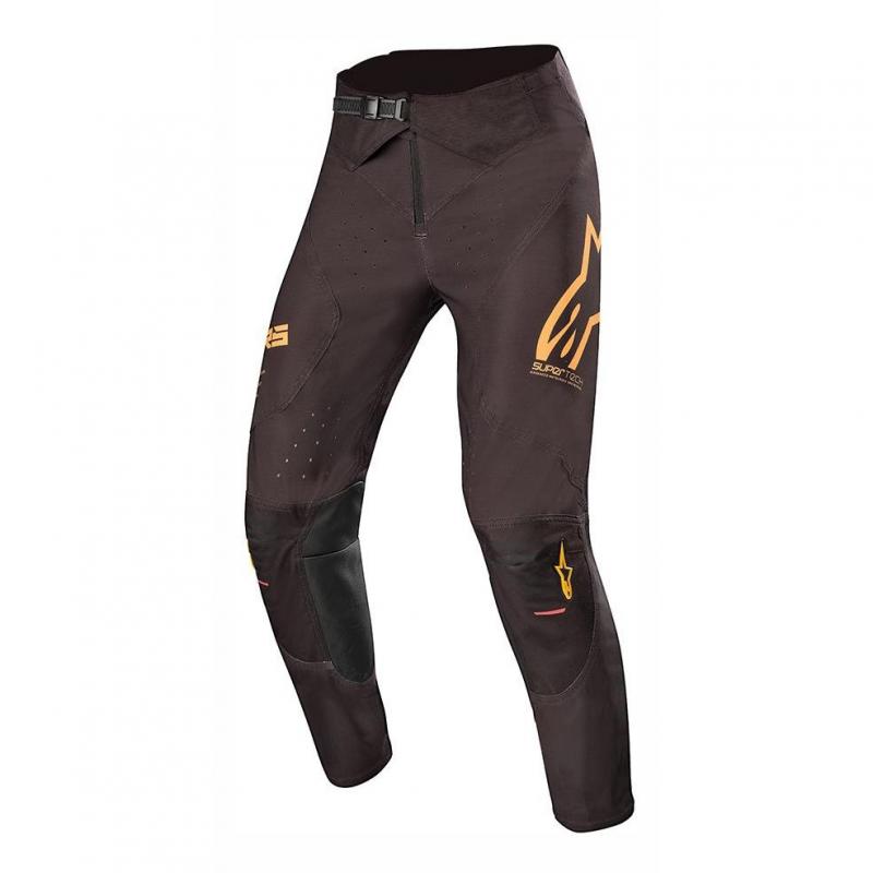 Pantalon cross Alpinestars Supertech noir/orange/rouge fluo- 30