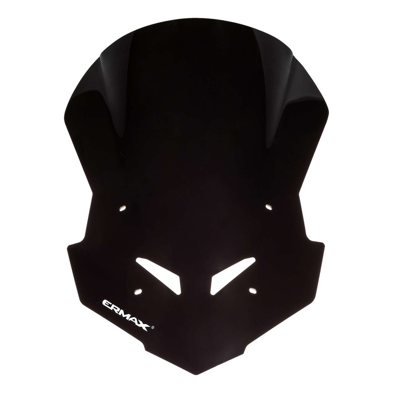 Pare-brise Ermax haute protection 50 cm Yamaha Tracer 9 21-24 noir foncé opaque