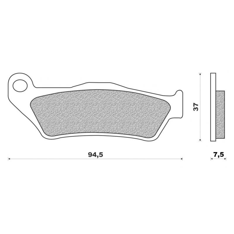 Plaquettes de frein Newfren FD0186SD pour Bmw 450 GX 08-11 / Ktm 300 E