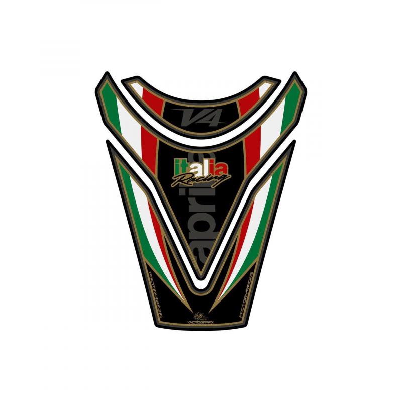 Protection de réservoir Motografix noir Aprilia Tuono R 3 pièces