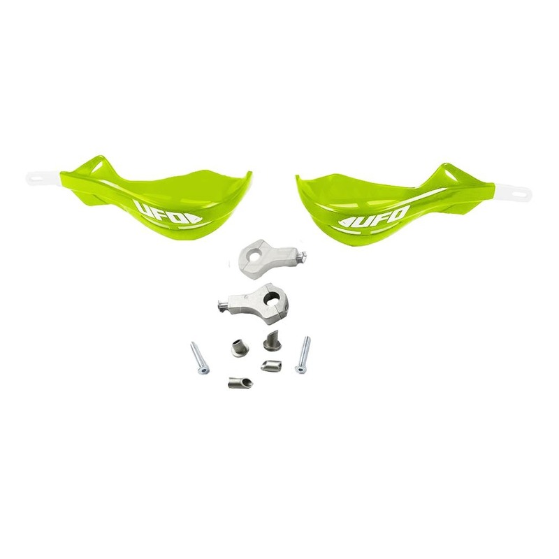 Protege-mains alu UFO ø22mm avec renfort alu vert kx origine
