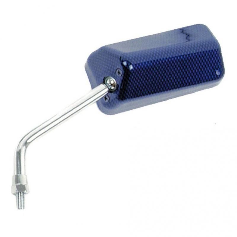 Rétroviseur Vicma gauche rectangulaire F1 carbone bleu
