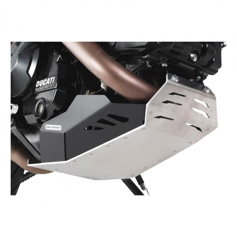 Sabot moteur SW-MOTECH noir / gris Ducati Hyperstrada / Hypermotard