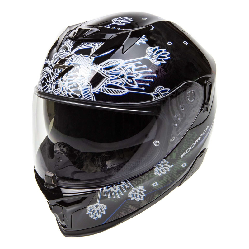 Casque intégral Scorpion EXO-520 Air Tina noir/caméléon