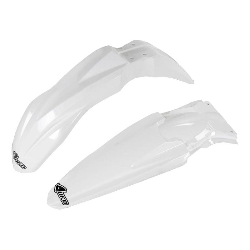 Kit garde-boue avant et arrière UFO Kawasaki 250 KX-F 2017 blanc (bla