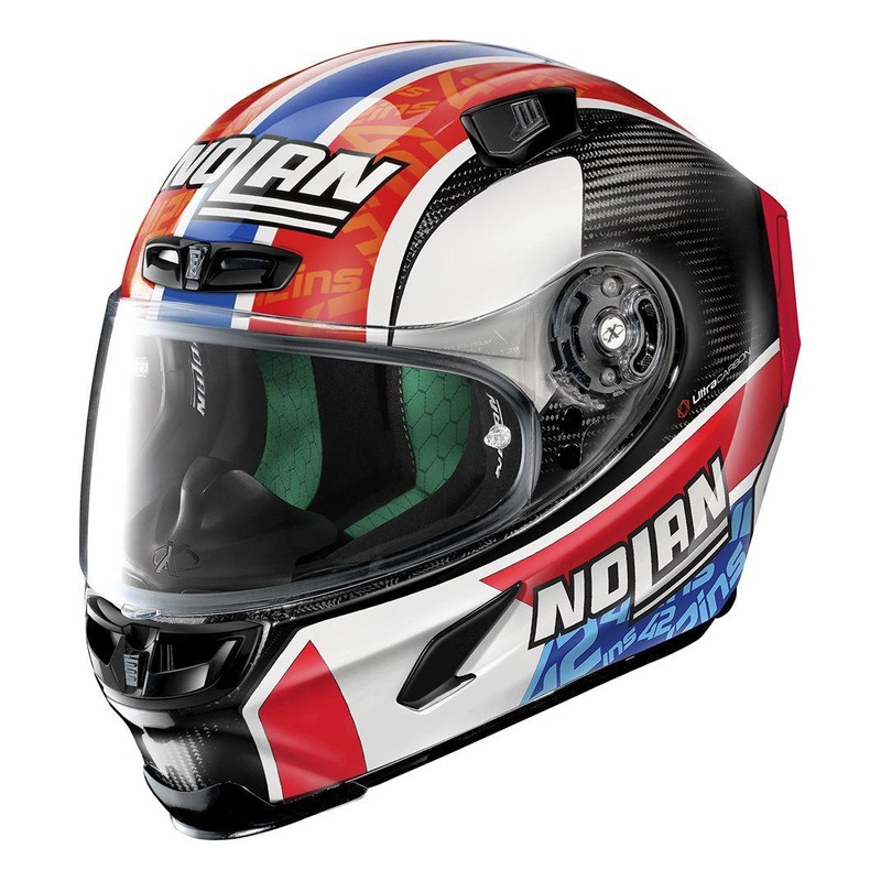 Casque intégral X-Lite X803 Ultra Carbon Réplica A.Rins bleu/blanc/r