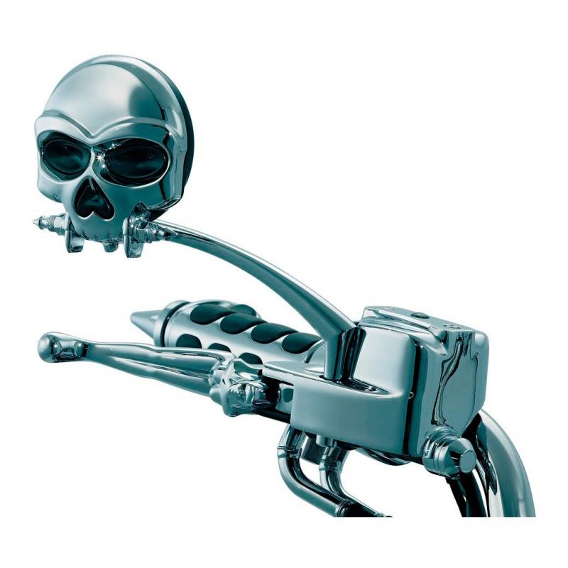 Acheter Rétroviseur universel de moto Chrome moto squelette crâne