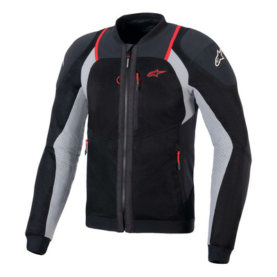 Blouson textile Alpinestars Troop-Air Pro black/ash gray/bright red