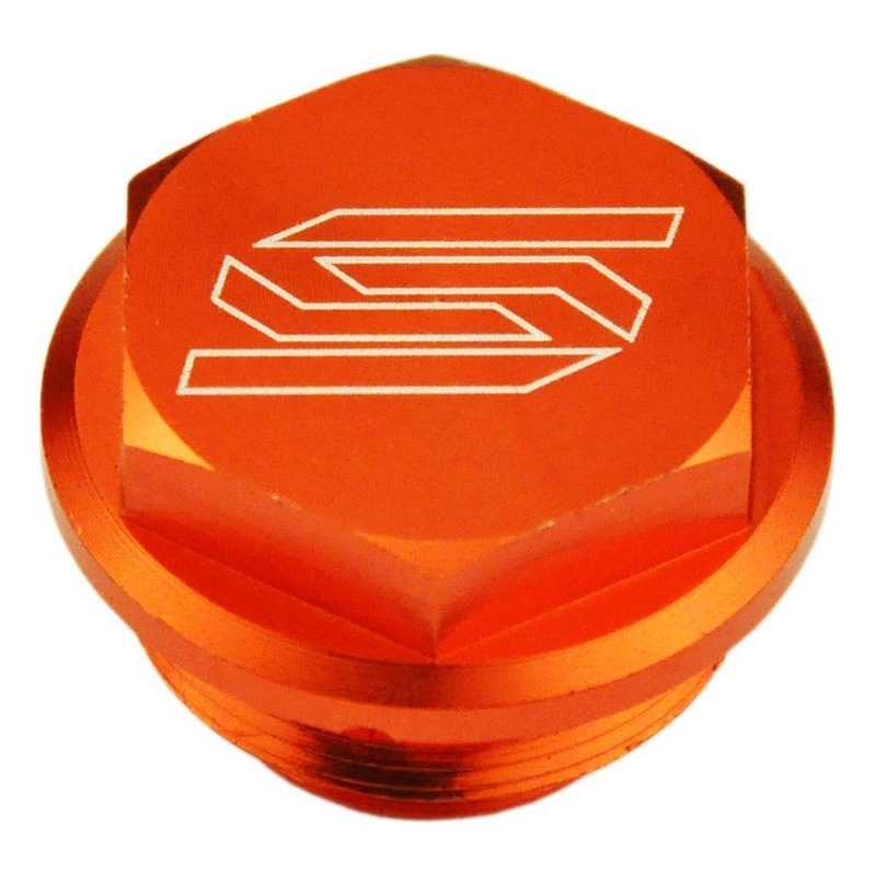 Couvercle de maître cylindre de frein arrière Scar aluminium anodisé orange pour KTM SX 125 04-16