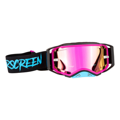 Masque cross AirScreen Aero 01 EX black/magenta/cyan – iridium