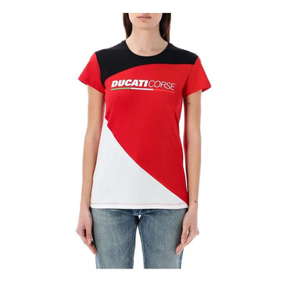 Tee-Shirt femme Ducati Racing Contrast Inserts multicolor