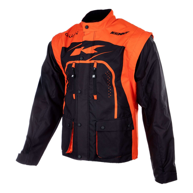 Veste enduro Kenny Track noir/orange