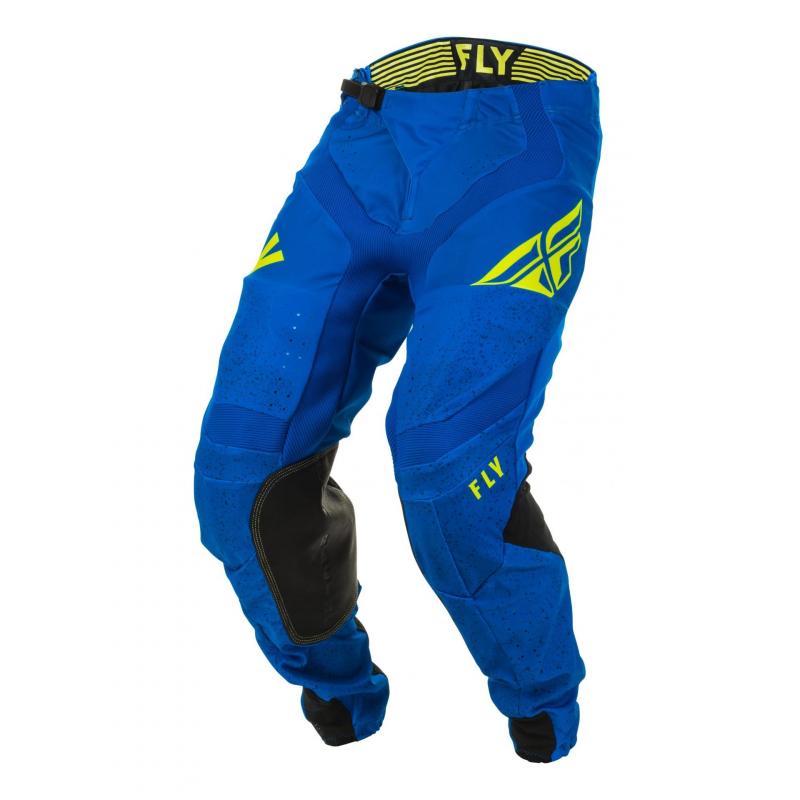 Pantalon cross Fly Racing Lite Hydrogen bleu/noir/jaune fluo