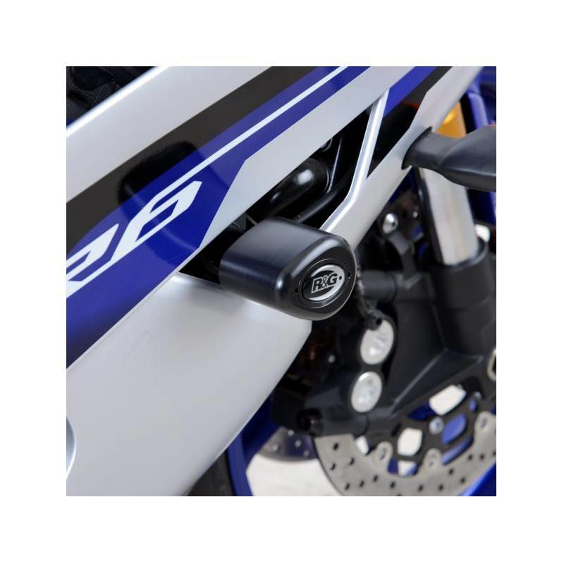 Tampons de protection supérieurs R&G Racing Aero noir Yamaha YZF-R6 06-16