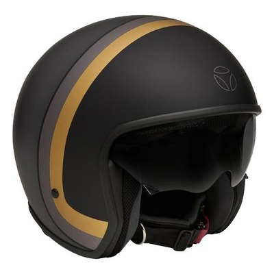 Casque jet Momo Design Zero vintage anthracite/or/gris/noir