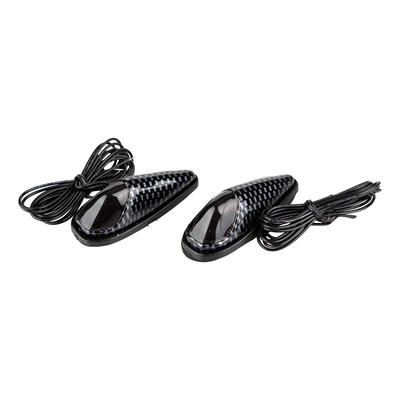 Clignotants Tun'R Goutte d'eau mini autocollant fumé/carbone