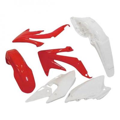 Kit plastique RTech Honda CRF 450RX 08-17 rouge/blanc (couleur OEM 09-17)
