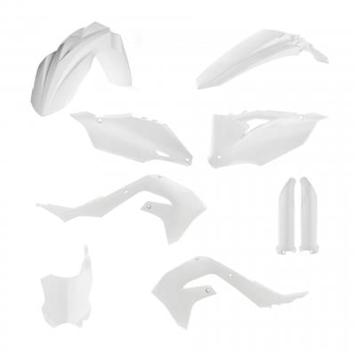 Kit plastique complet Acerbis Kawasaki 250 KX 21-22 Blanc Brillant