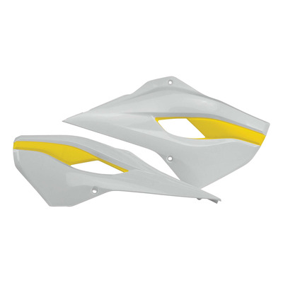 Ouïes de Radiateur ACERBIS Blanc / Jaune - Husaqvarna FE / TE 14-16