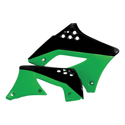 Ouïes de Radiateur ACERBIS Noir / Vert - Kawasaki 250 KXF 09-12