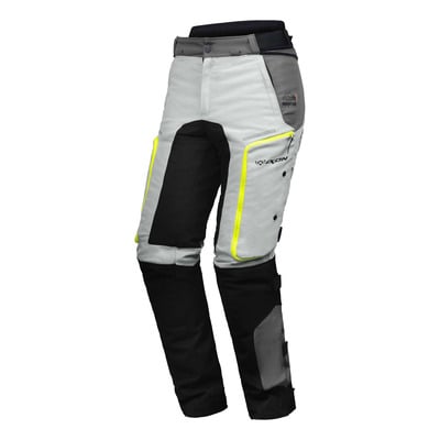 Pantalon textile Ixon Vidar gris/noir/jaune fluo