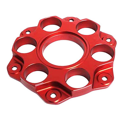 Porte-couronne Evotech rouge Triumph Speed Triple 1200 RS 21-25